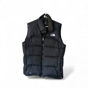 Black The North Face Nuptse 700 Vest - Women's Size Large
